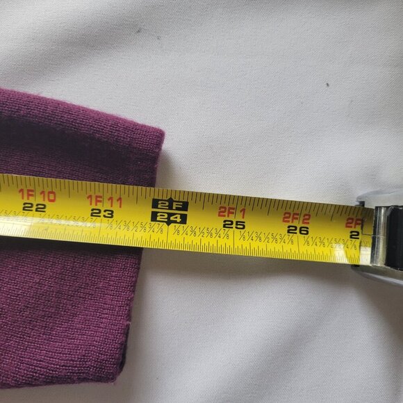 Rosanna Long Open Front Belted Purple Duster/Cardigan (Size: L) - Picture 13 of 14